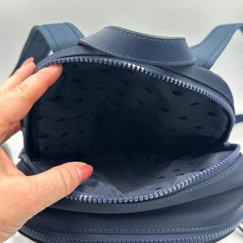 Kate Spade Karissa‎ Mini Backpack Nightcap Navy Blue Nylon Preppy Minimal NWOT